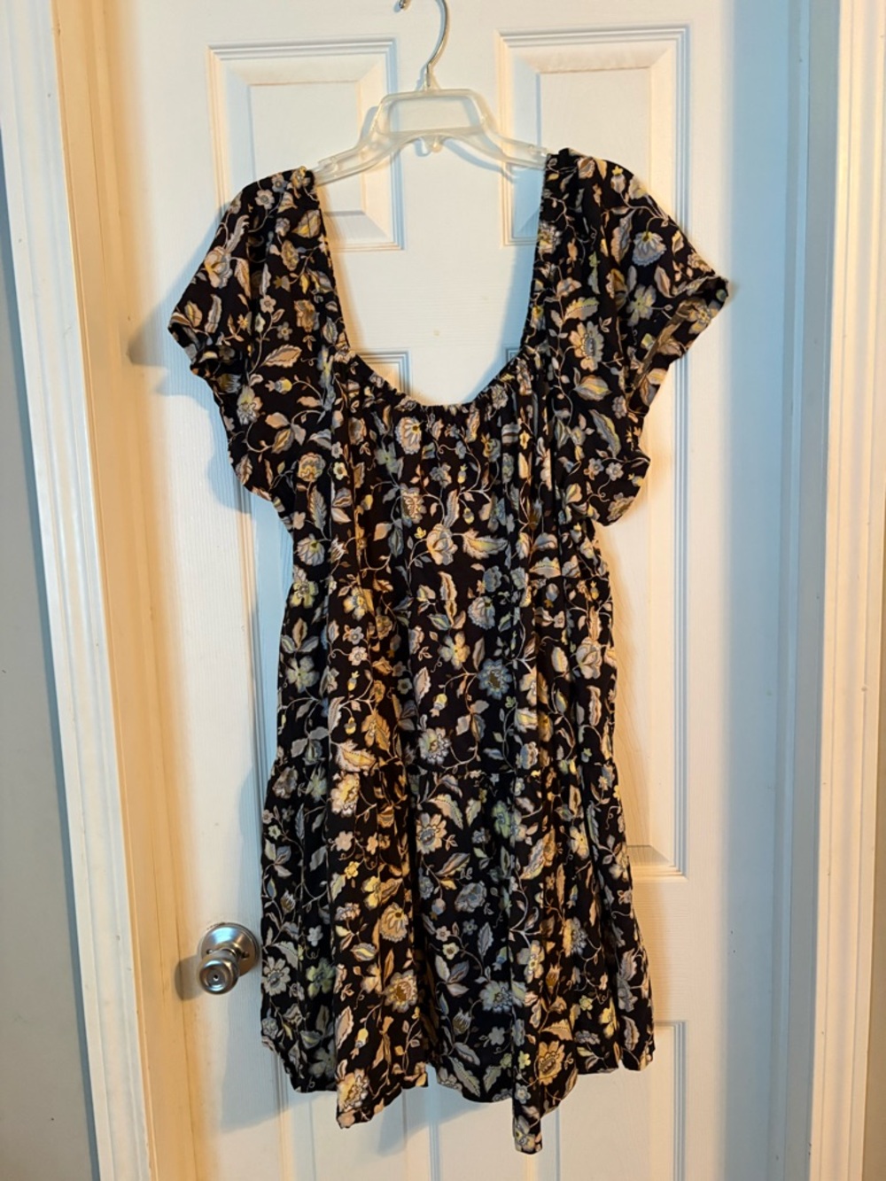 Old Navy Black Floral Mini Dress